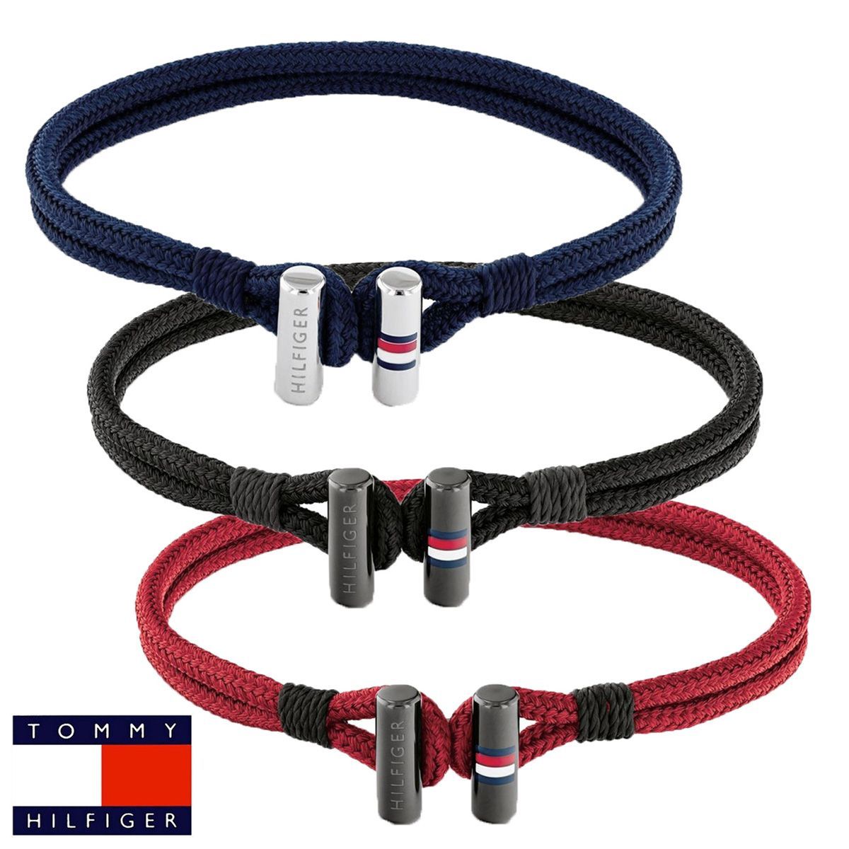 トミーヒルフィガー tommy hilfiger トミー ナイロン ブレスレット 