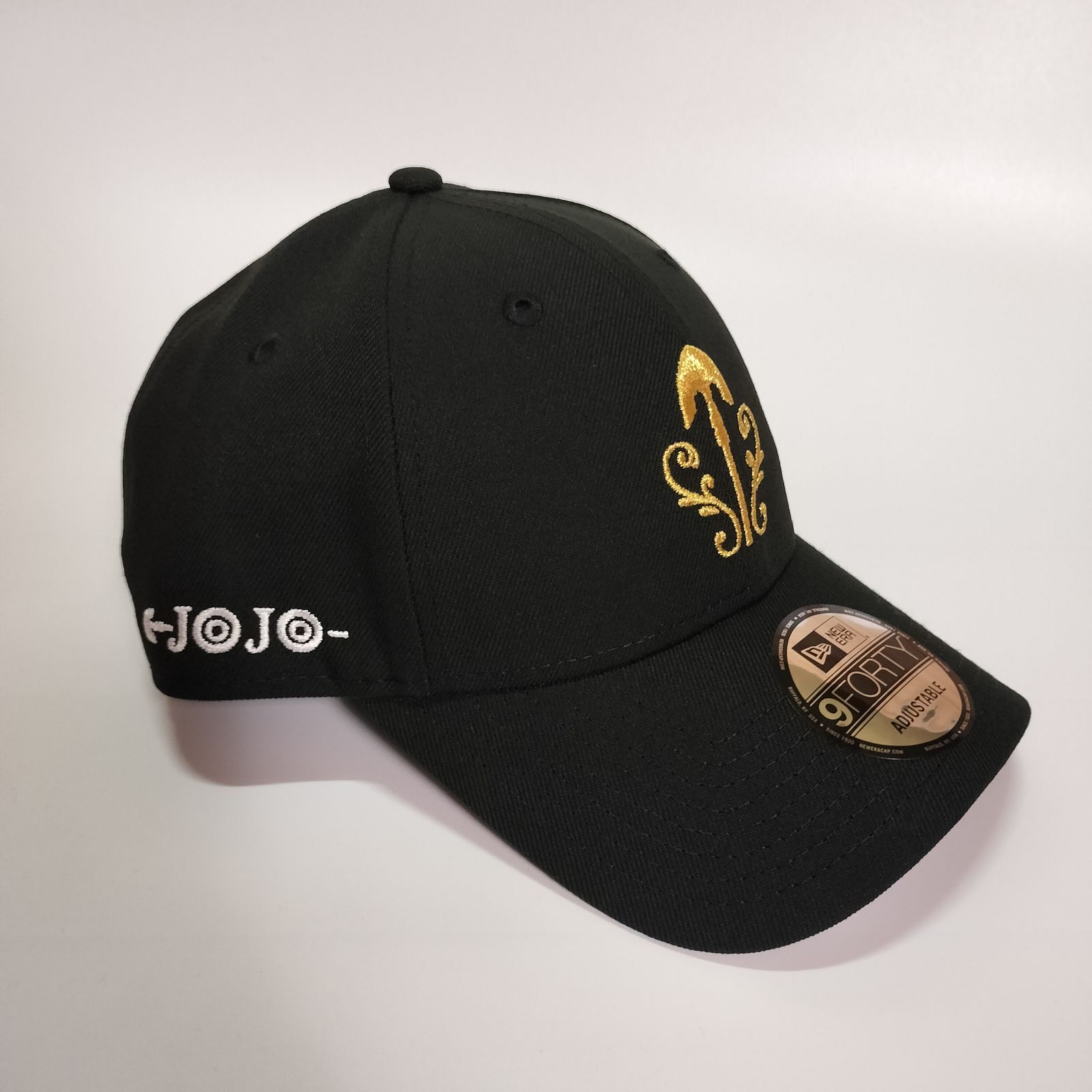 【もねね】ニューエラ　LA ブラック　ゴールドストーン　　　　9FORTY 新品】ニューエラ ジョジョの奇妙な冒険 コラボ 黄金の風