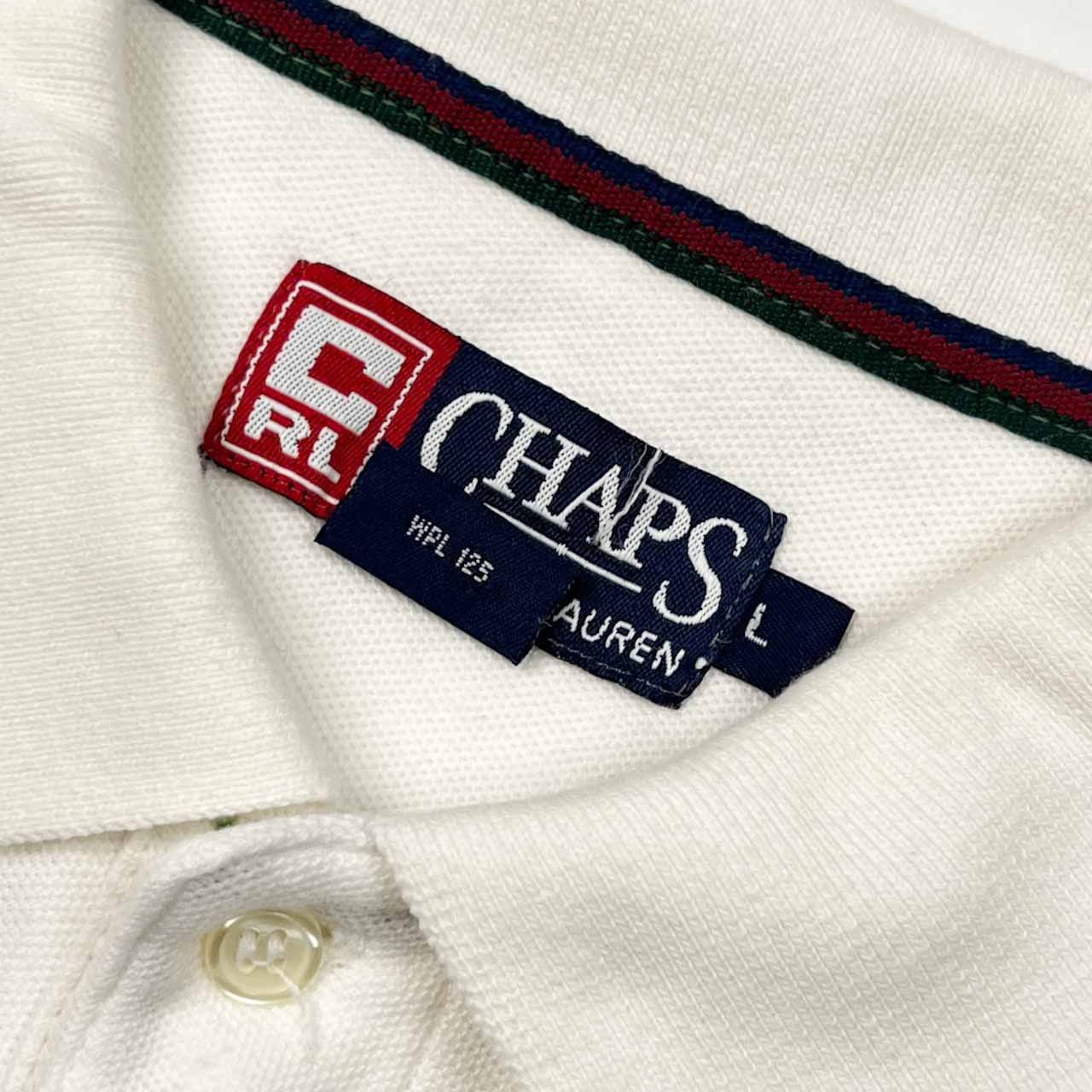 90s CHAPS RALPH LAUREN チャップス ラルフローレン 半袖 ポロシャツ L 