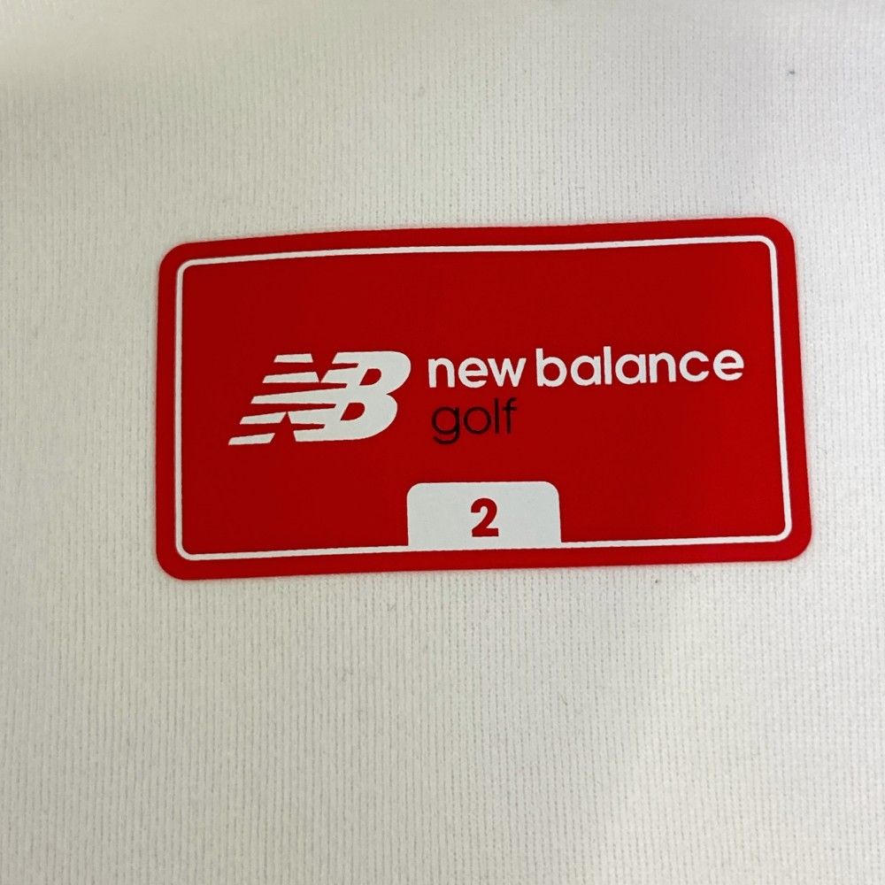 サイズ：2 NEW BALANCE GOLF ニューバランス 2024年 半袖ハーフジップスウェット  ホワイト系 [240101466071] ゴルフウェア レディース ストスト サイズ：2 NEW BALANCE GOLF ニューバランス 2024年 半袖ハーフ