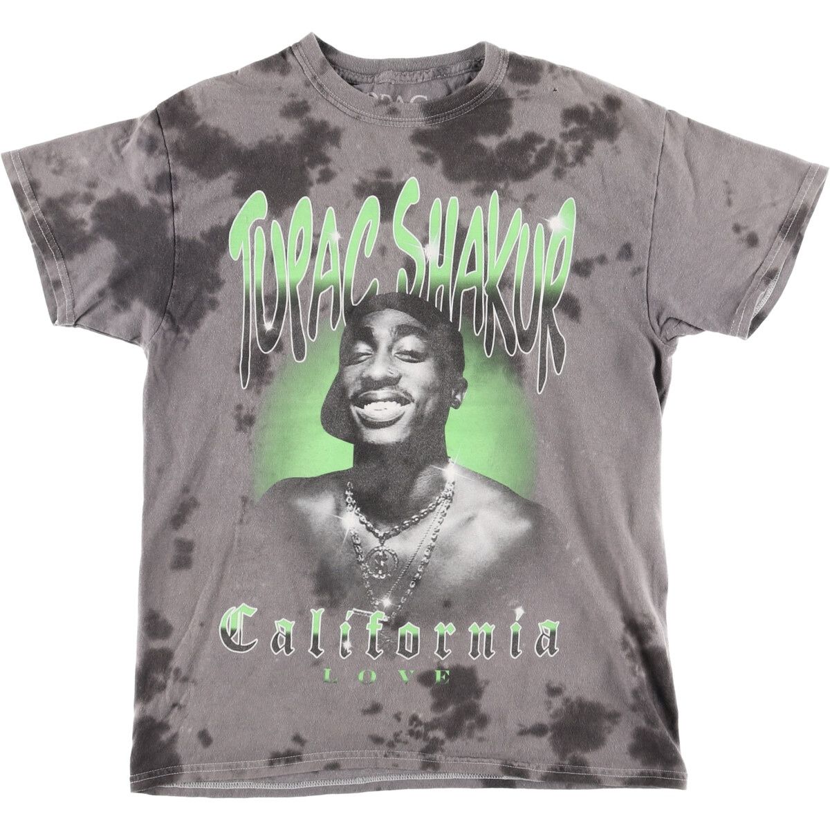 古着 2pac トゥーパック タイダイ柄 ラップTシャツ ラップT メンズM/eaa446412