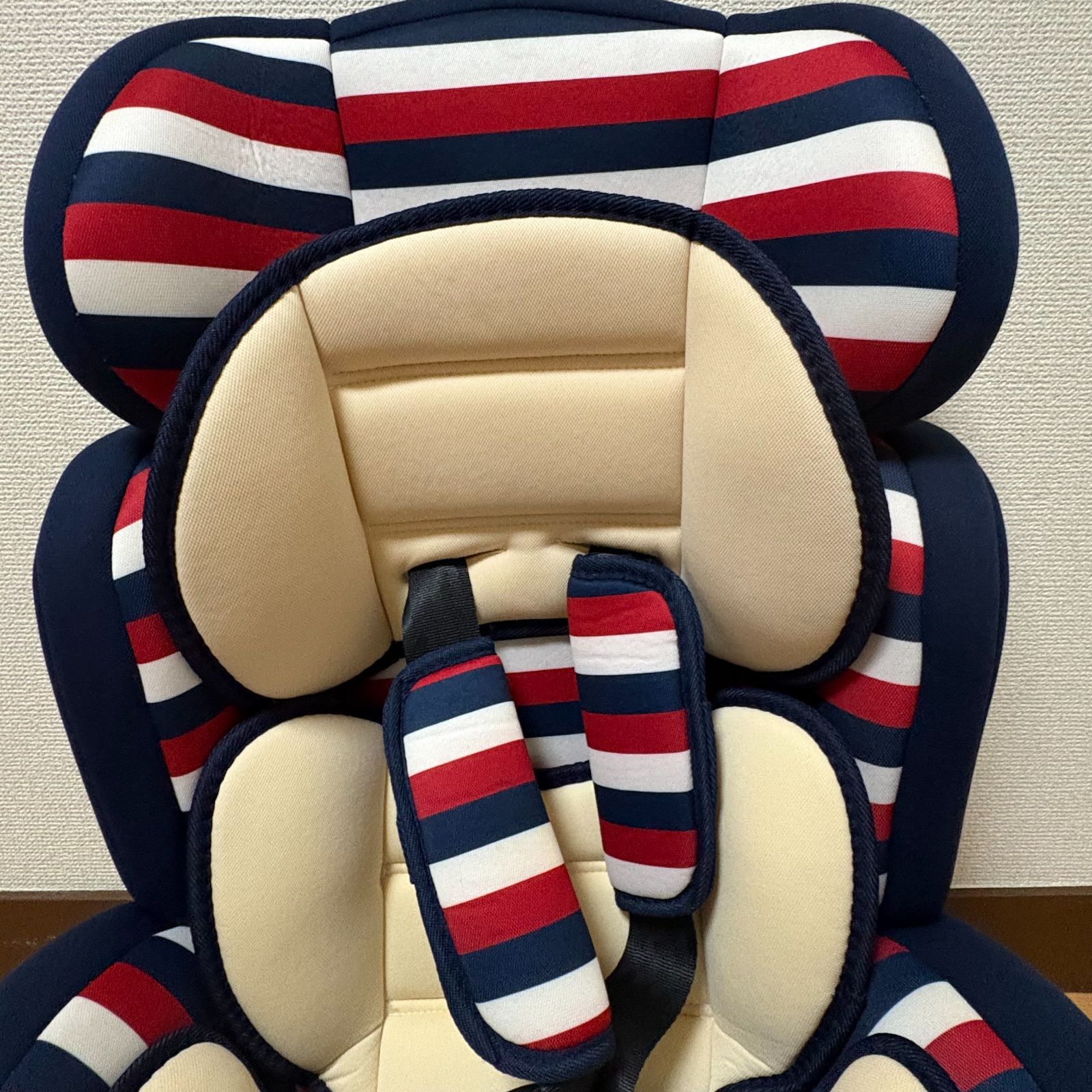 PoPPit ポップピット ネビオ ジュニアシート トリコロール 赤紺