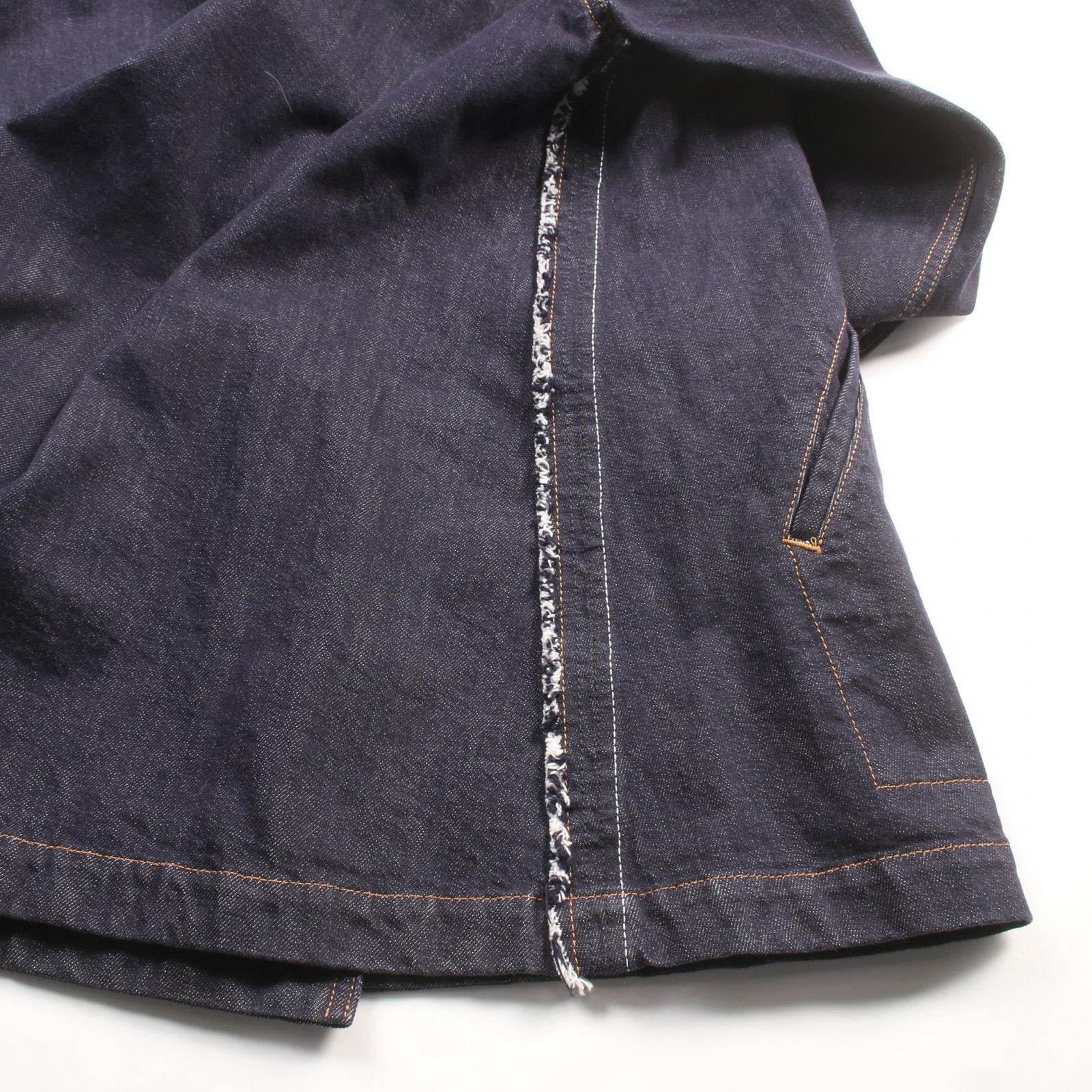 ロエベ LOEWE ピーコート デニム トラペーズ S359330XCQ インディゴ  