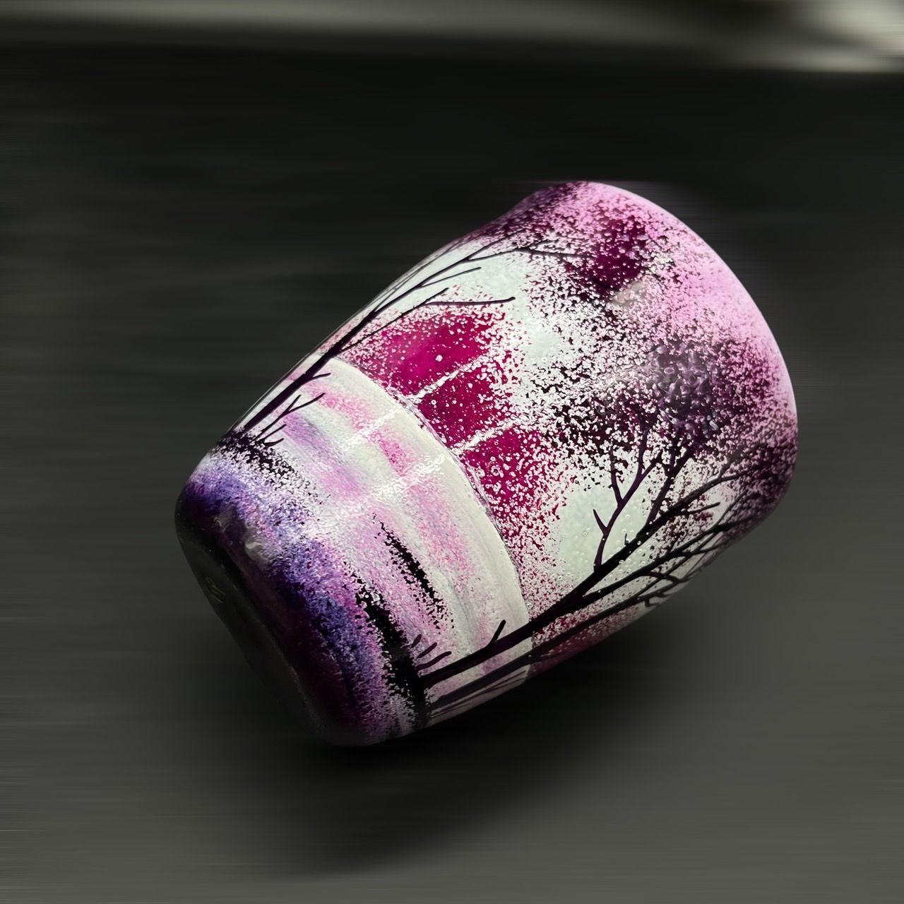 証明書】ドームナンシー かわいいサイズ 花瓶 高さ9cm 被せガラス