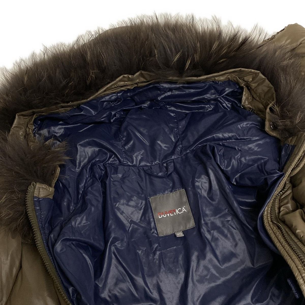 DUVETICA ファー付きダウンジャケット サイズ40(M) DUVETICA