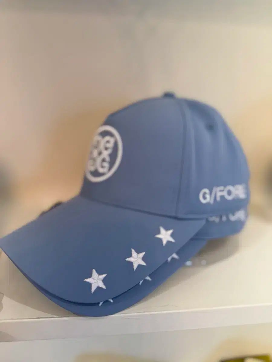 G FORE 星 刺繍 ベースボールキャップ ブルー
