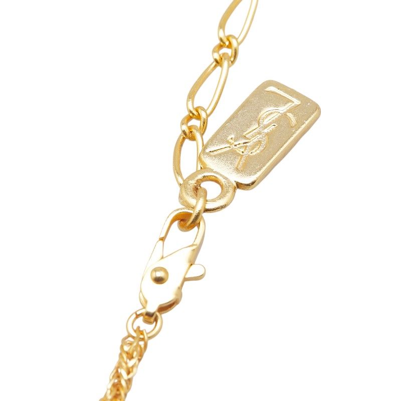 SAINT LAURENT ゴールドチェーン ネックレス Saint Laurent ロゴ チェーンネックレス | ゴールドトーン