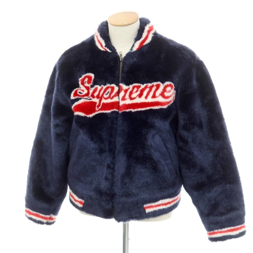 中古】シュプリーム Supreme 2020年春夏 Faux Fur Varsity Jacket 