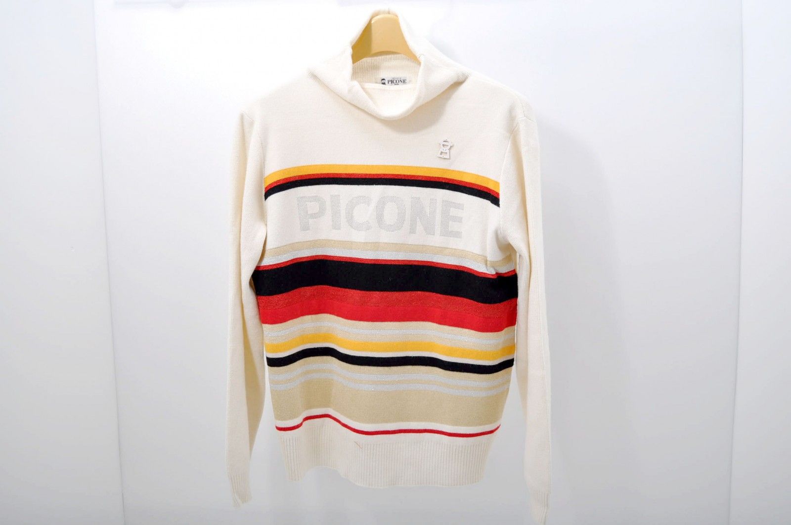 中古 レディース ピッコーネクラブ PICONE CLUB セーター 38(M) 白 アイボリー 長袖 タートルネック ニット
