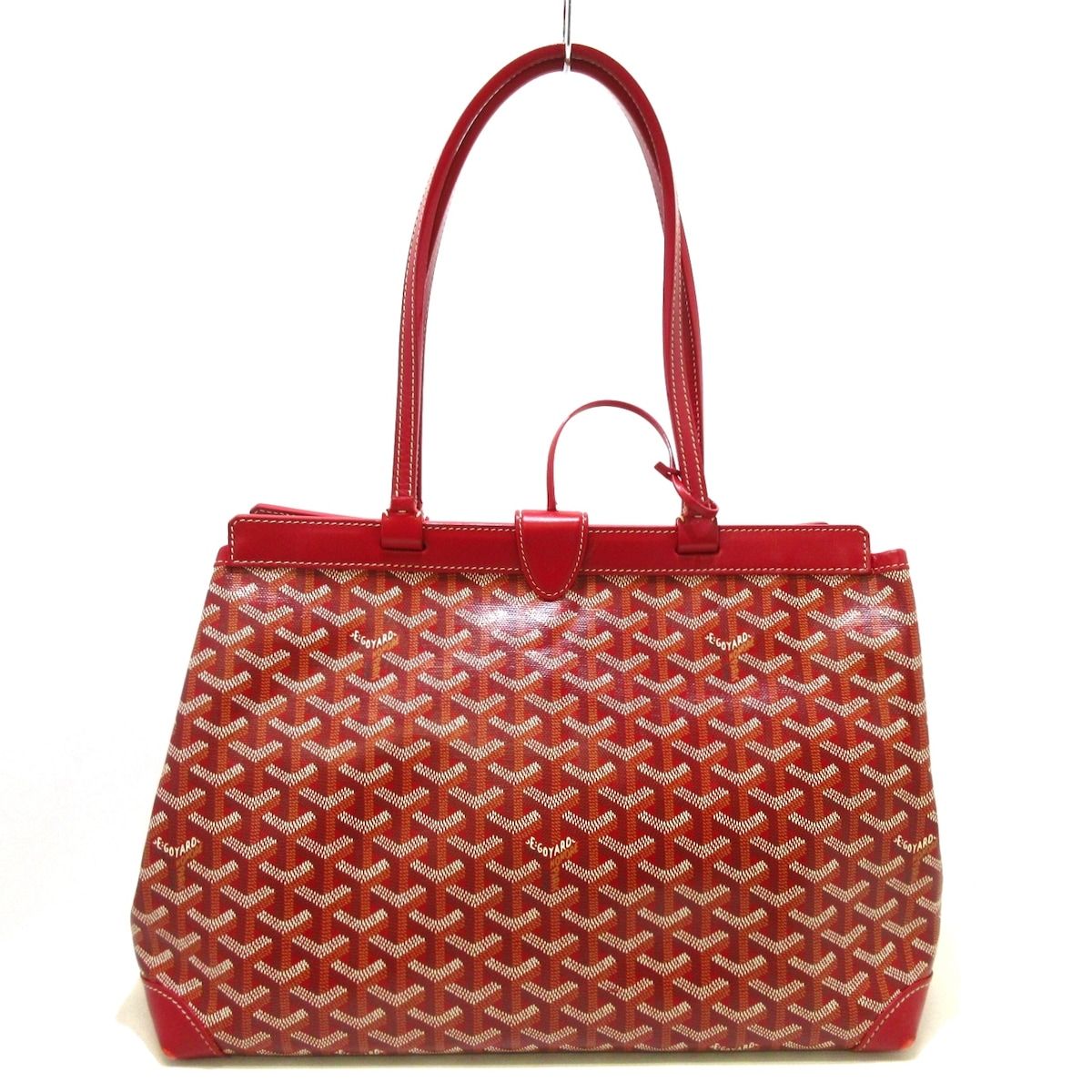 GOYARD(ゴヤール) トートバッグ レディース ベルシャスPM レッド×白×黒 ...