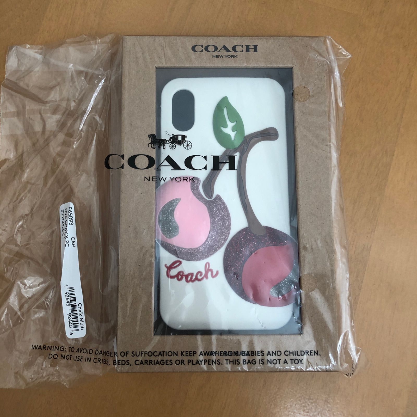 新品 COACH チェリー iPhone X XS 対応 ケース 激安 - メルカリ