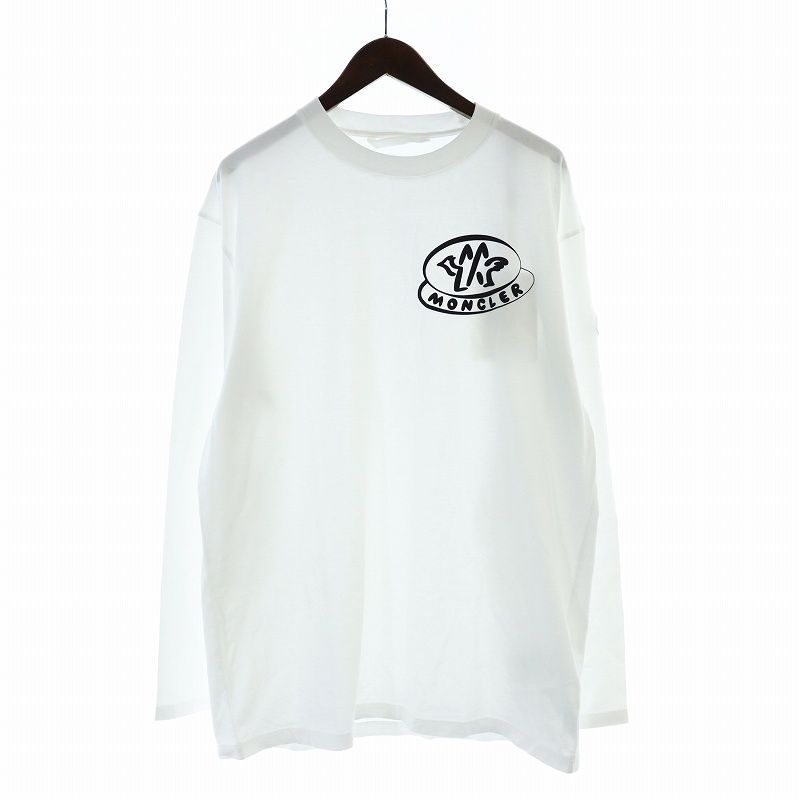 モンクレール MONCLER 24SS LS T-SHIRT ペイントロゴ Tシャツ ロンT 