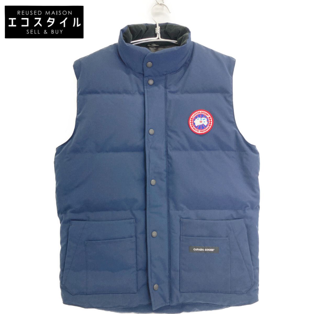 カナダグース　ダウンベスト　ネイビー　M 4154M CANADA GOOSE カナダグース ﾈｲﾋﾞｰ 4154M ﾌﾘｰｽﾀｲﾙｸﾙｰﾍﾞｽﾄ M