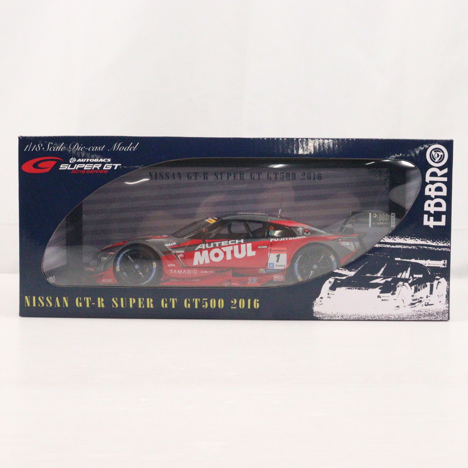 1/18 MOTUL AUTECH GT-R SUPER GT GT500 2016 Rd.2 Fuji Winner #1 完成品 ミニカー(81071) EBBRO(エブロ)