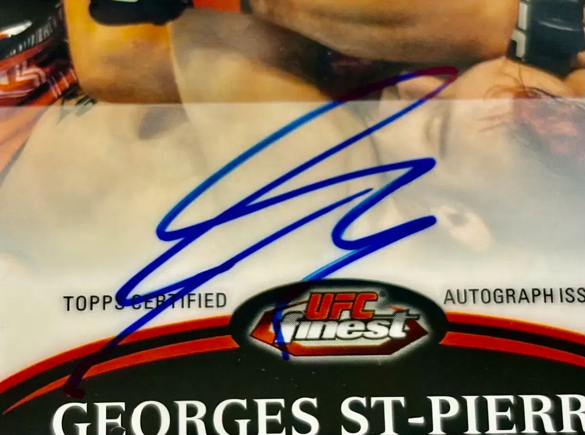 UFC カード ジョルジュ サン ピエール 2011 ファイネスト 単 オート カード