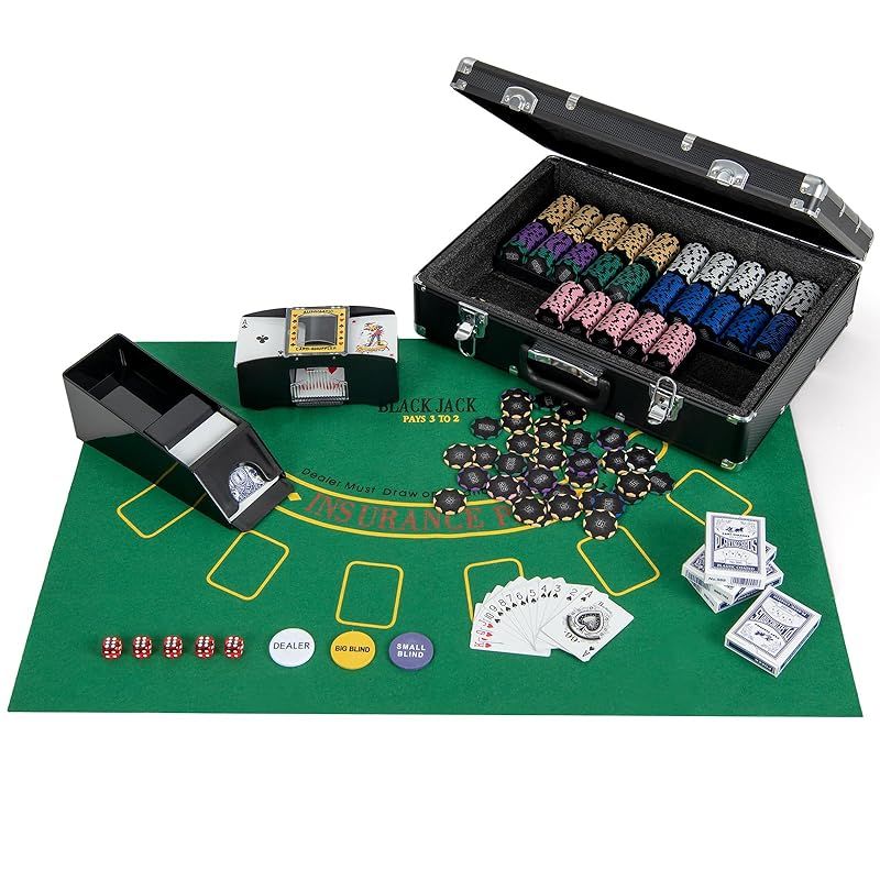 BestBuy ポーカーチップ ポーカーセット 数字入り チップ600枚
