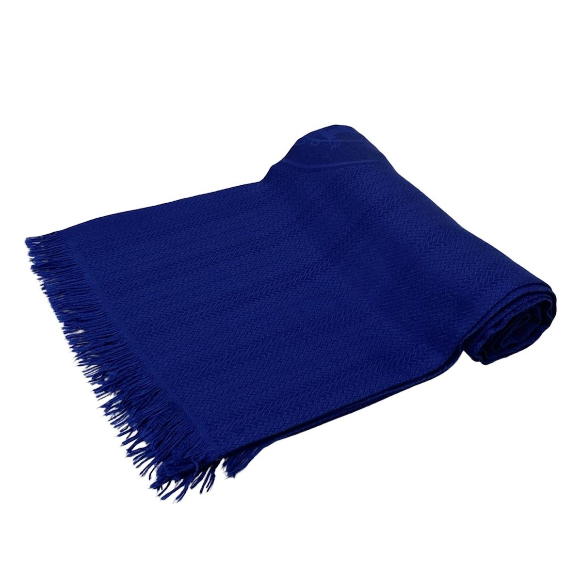 HERMES エルメス ストール ショール ニューリブリス ネイビー カシミヤ シルク