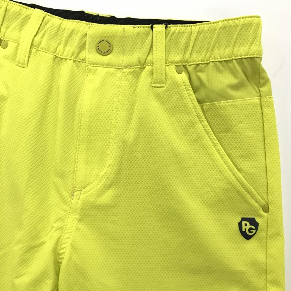 パーリーゲイツ ジョガーパンツ イエロー×ネイビー ダイヤ柄織生地 レディース 0 S ゴルフウェア PEARLY GATES LLC-HASEGAWATOSO_COM