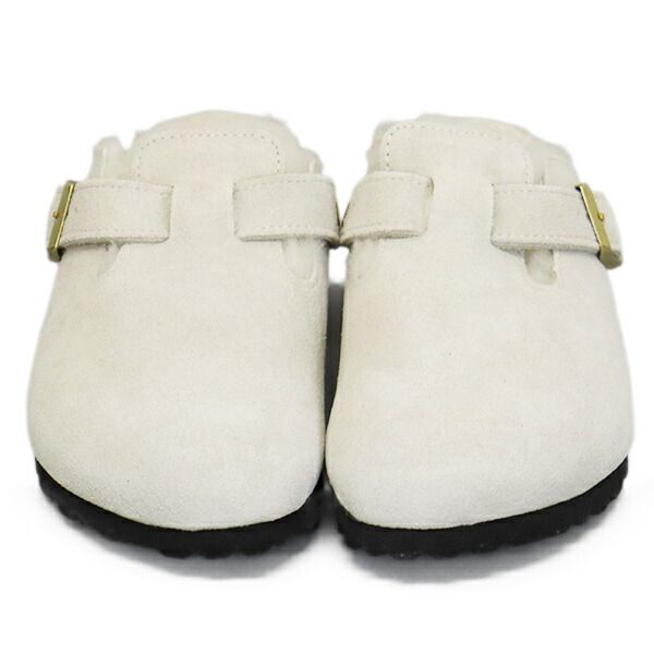 BIRKENSTOCK ビルケンシュトック 1026192 BOSTON SHEARLING ボストン シアリング スエードレザーサンダル ANTIQUE WHITE ナロー BI474 ナロー 36-約23.0cm