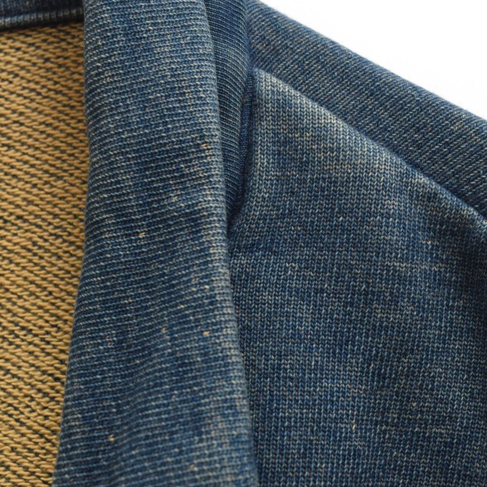 KAPITAL (キャピタル) インディゴ染め 裏毛 ファームジャケット ブルー 
