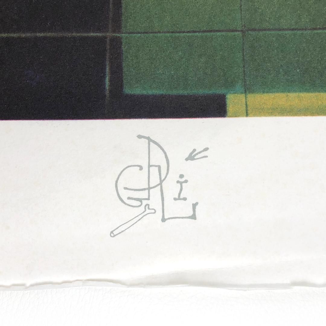 真作】サルバドール・ダリ／大型 リトグラフ／「地中海をみつめるガラ