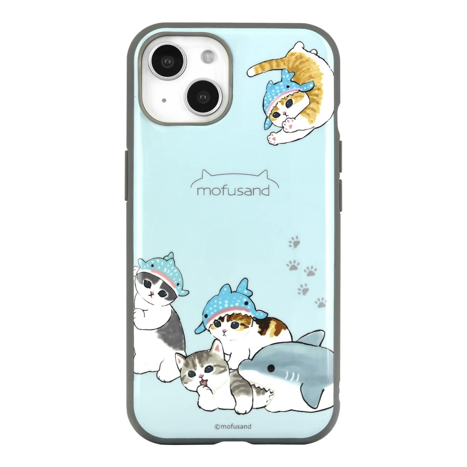 【数量限定】対応 (6.1インチ) 13 ケース / 14 しゅうごう iPhone IIIIfit(イーフィット) MOFU-03A mofusand グルマンディーズ