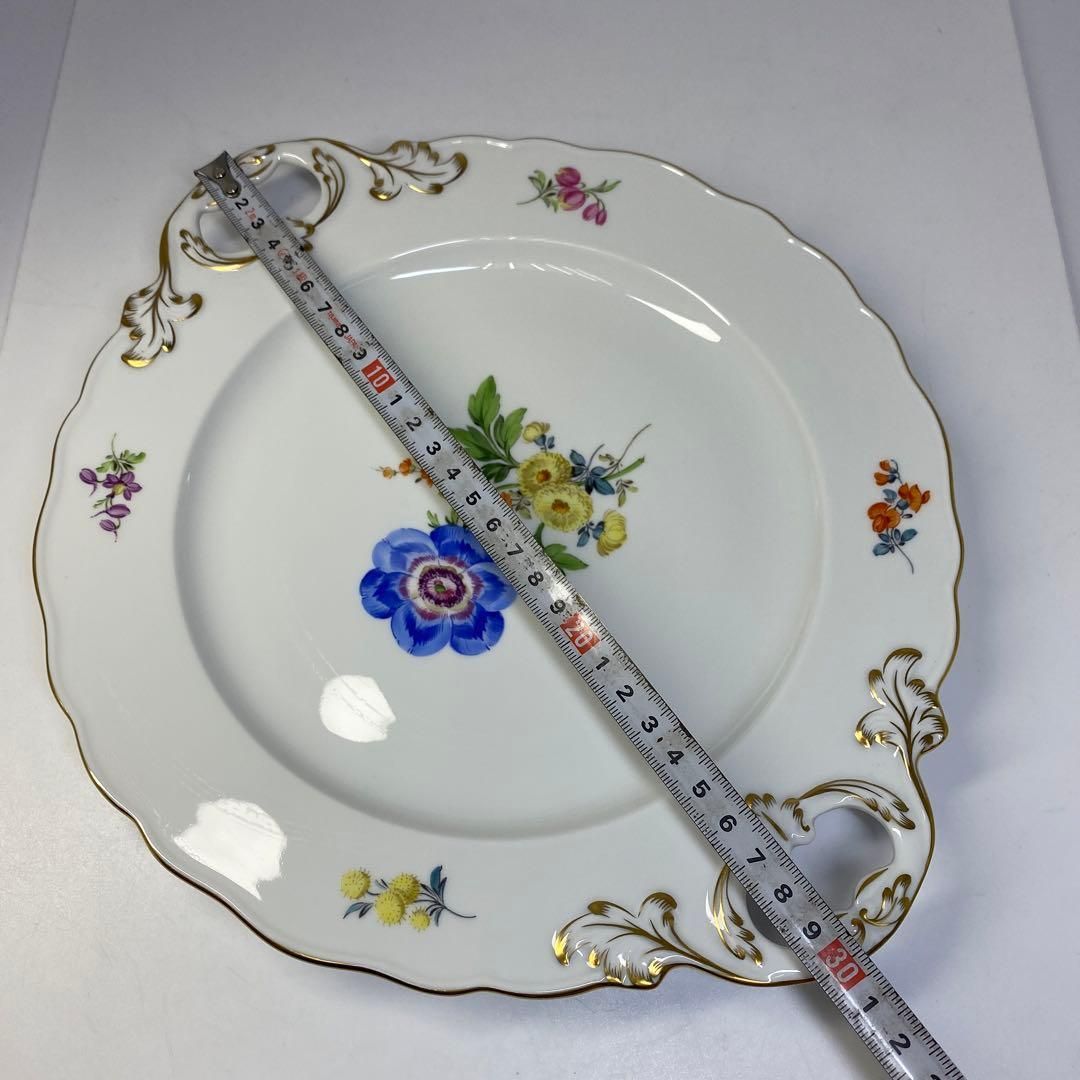 マイセン 手付フラワープレート 幅約30.5㎝ 東Y6-0816 NEXPOTALLINN_EU