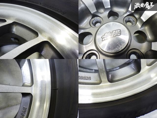 無限 MF10L 15インチ pcd100 4本 予備リムステッカー付 無限 MF10L 15インチ pcd100 4本 予備リムステッカー付 無限