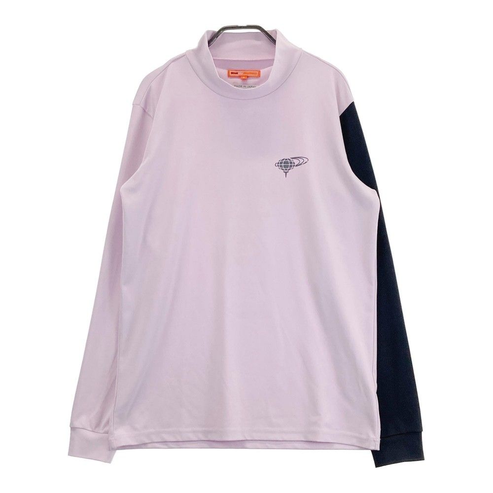 サイズ：M BEAMS GOLF ビームスゴルフ  ハイネック 長袖Tシャツ  ブラック系 [240101386512] ゴルフウェア メンズ ストスト サイズ：M BEAMS GOLF ビームスゴルフ ハイネック 長袖Tシャツ