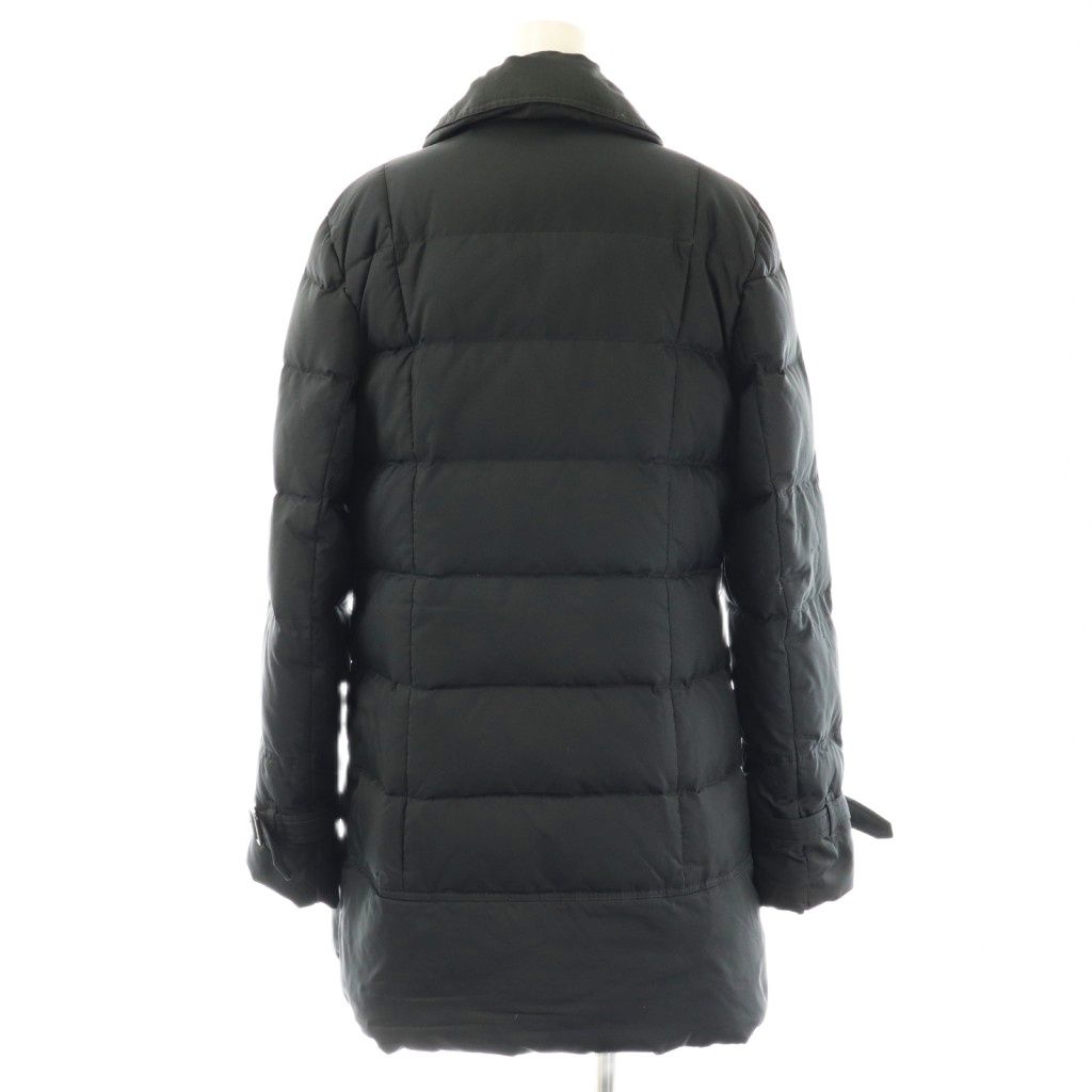 【美品】バーバリーロンドン　ダウンコート　シャドーチェック　ブラック　40 バーバリー ロンドン BURBERRY LONDON 裏地ノバチェックダウン