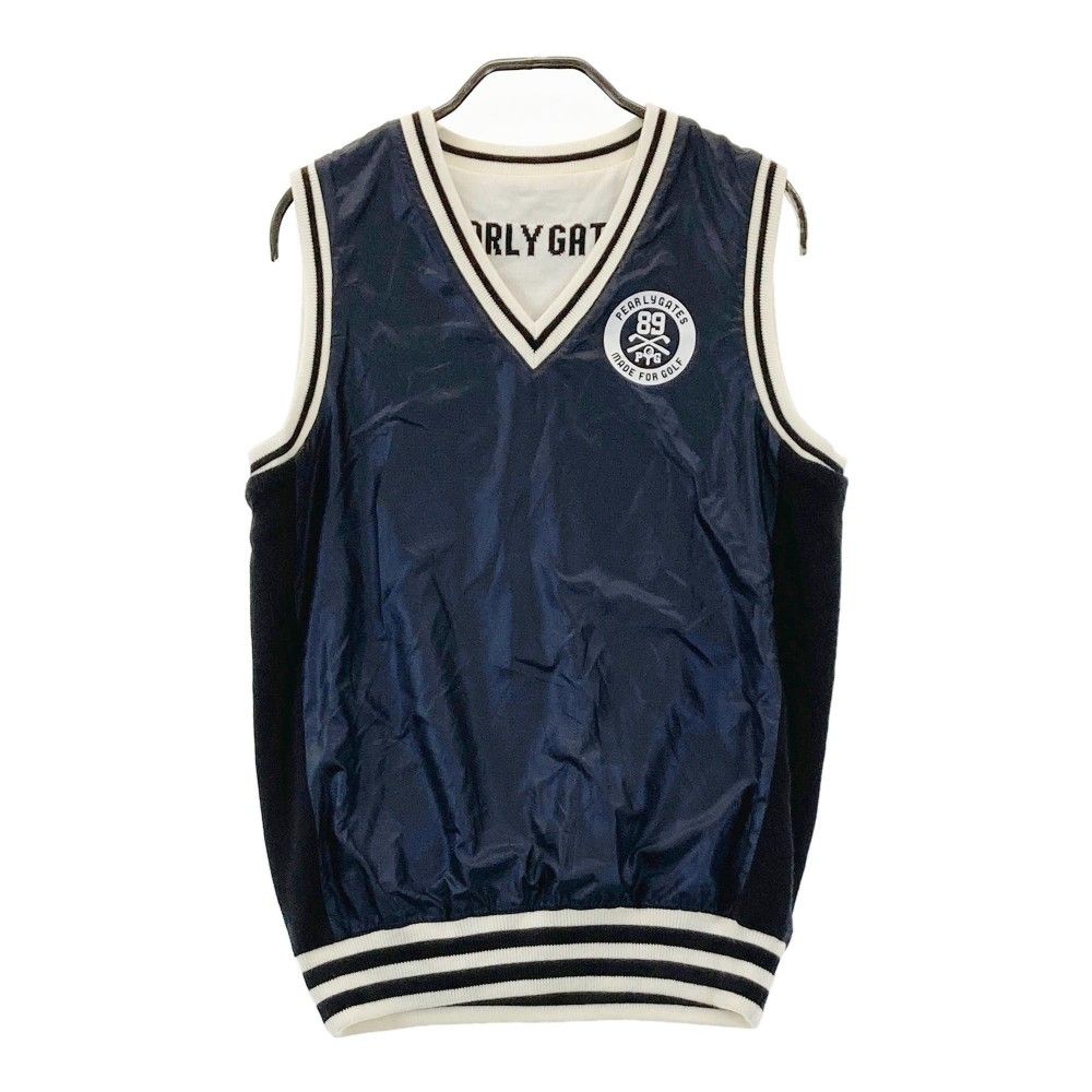 パーリーゲイツ リバーシブル 切替 ニットベスト サイズ：2 PEARLY GATES パーリーゲイツ リバーシブル ナイロン切替