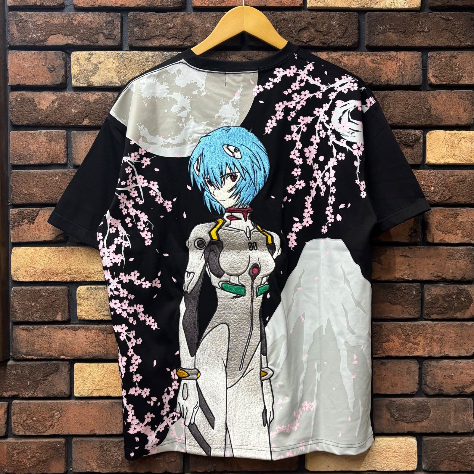 EVANGELION×錦 綾波レイ 和柄アロハシャツ　サイズL エヴァンゲリオン×錦 EVANGELION×ORIENTAL BRAND NISHIKI アロハシャツ