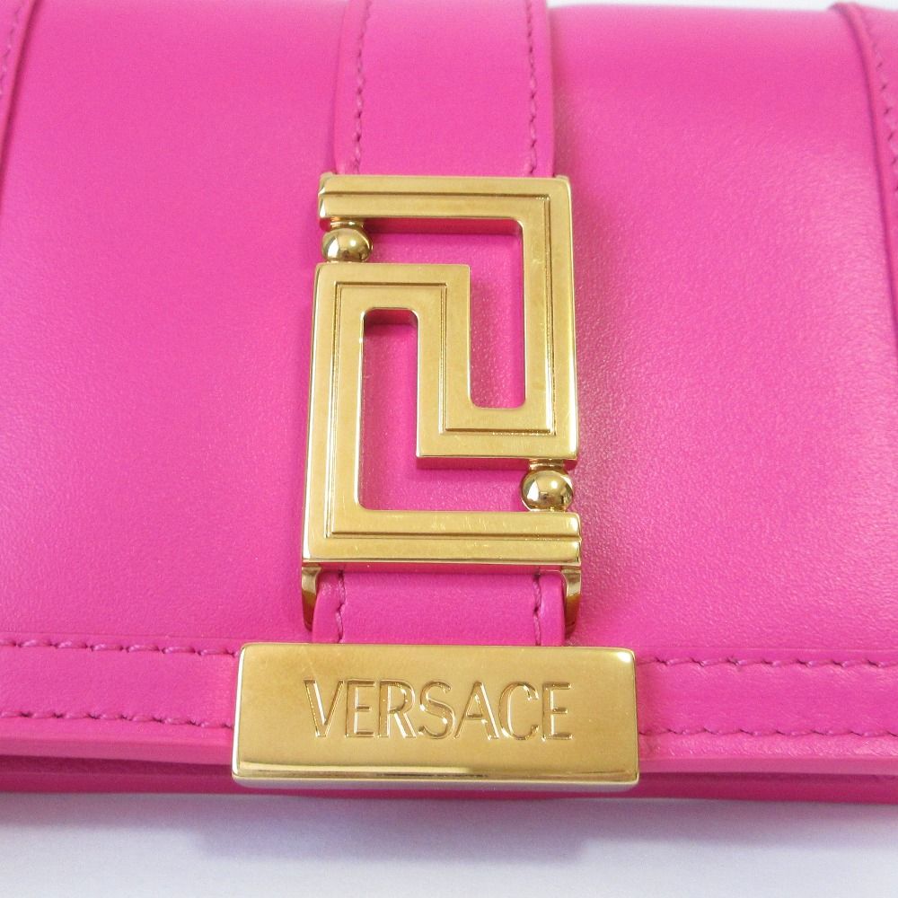 VERSACE ヴェルサーチ グレカ ゴッデス チェーン ショルダーウォレット 