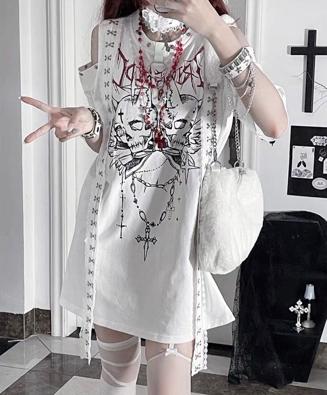 サブカル地雷お洋服セットまとめ売りチョーカー付き サブカル 地雷 服