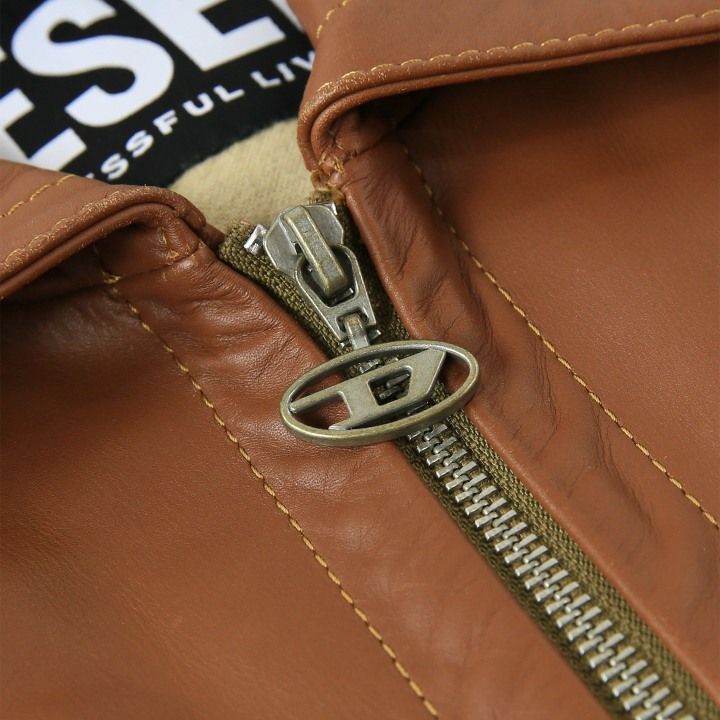 新品・未使用 ディーゼル DIESEL [Lサイズ] レザージャケット メンズ