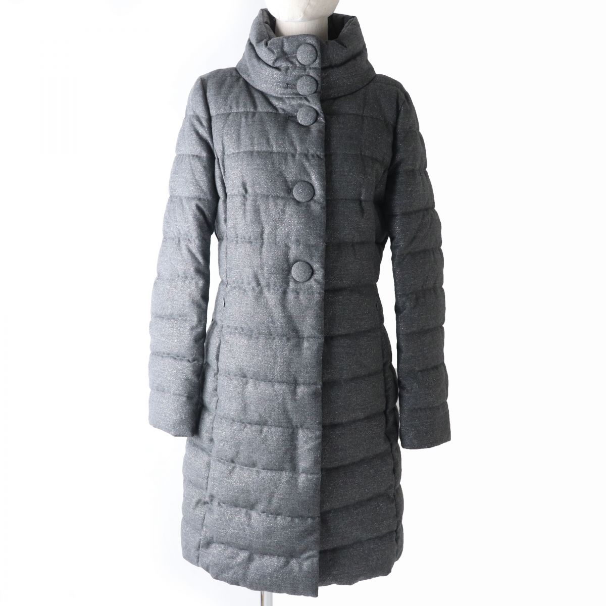 極美品☆正規品 HERNO ヘルノ 2018年 PC0048D ロゴプレート付 ZIP UP 