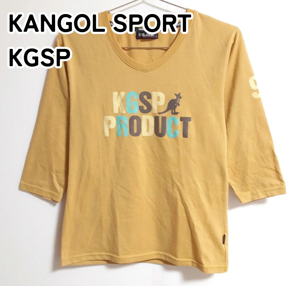 KANGOL SPORT KGSP カンゴールスポーツ L ブロンド ロゴプリント