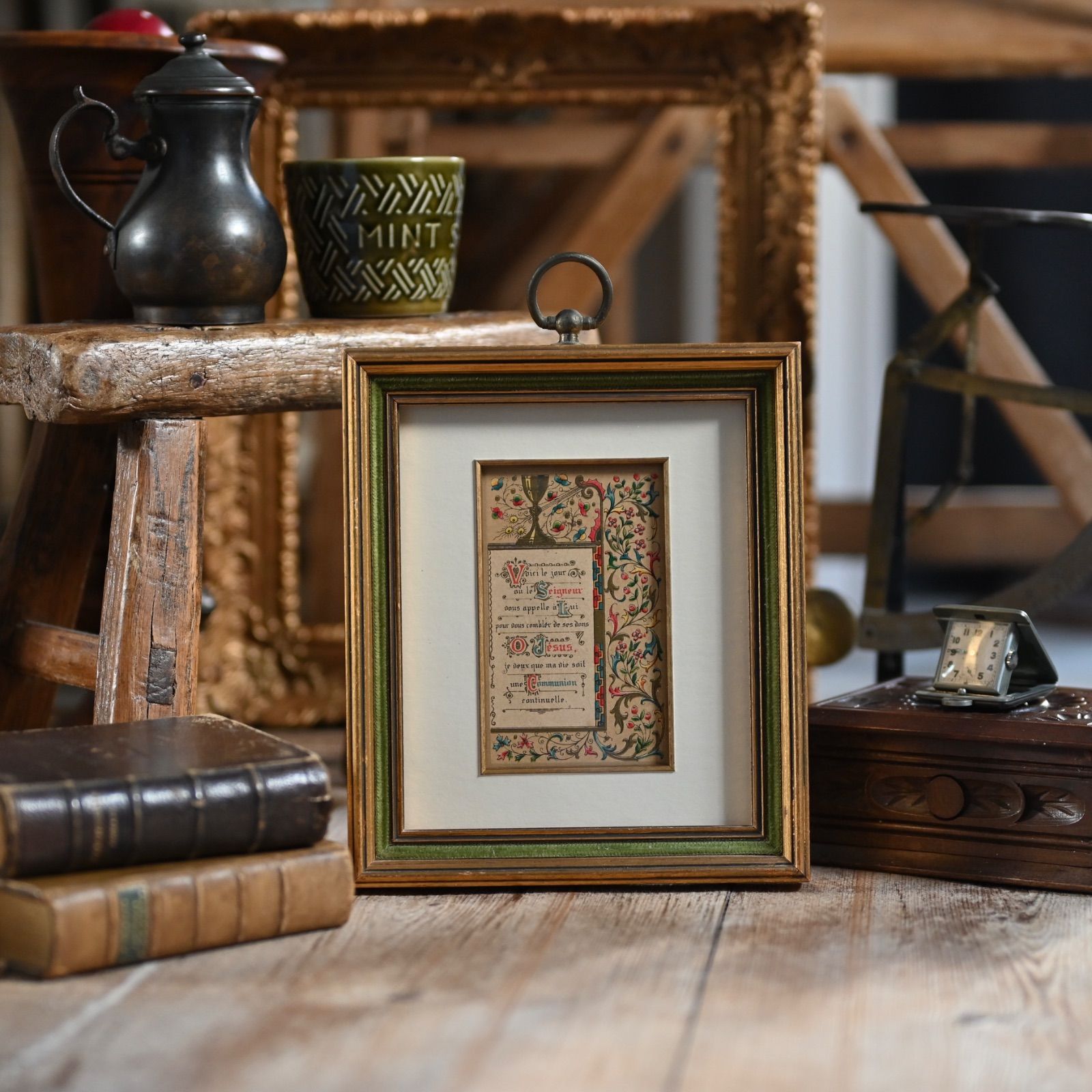 傷あり＠ローラアシュレイ 壁掛け時計 ドーヴグレー 37cm クォーツ時計