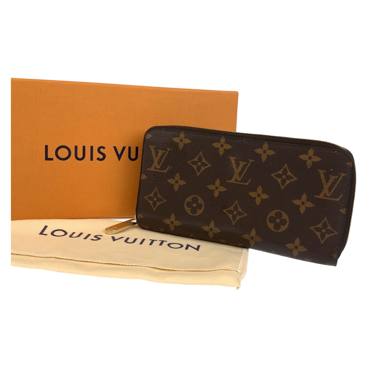 美品 LOUIS VUITTON ルイヴィトン モノグラム ジッピーウォレット