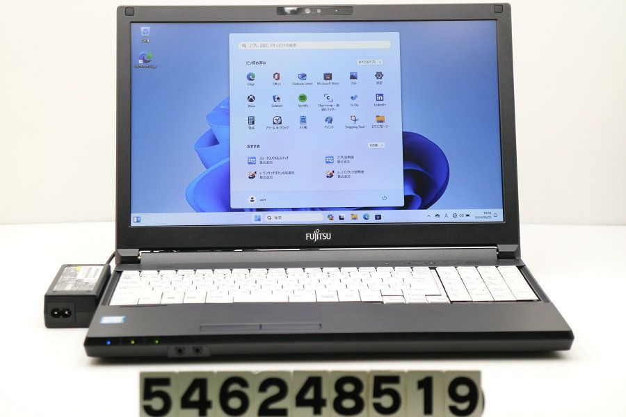 富士通 LIFEBOOK A579/CX Core i5 8265U 1.6GHz/8GB/256GB(SSD)/Multi/15.6W/FWXGA(1366x768)/Win11 【546248519】