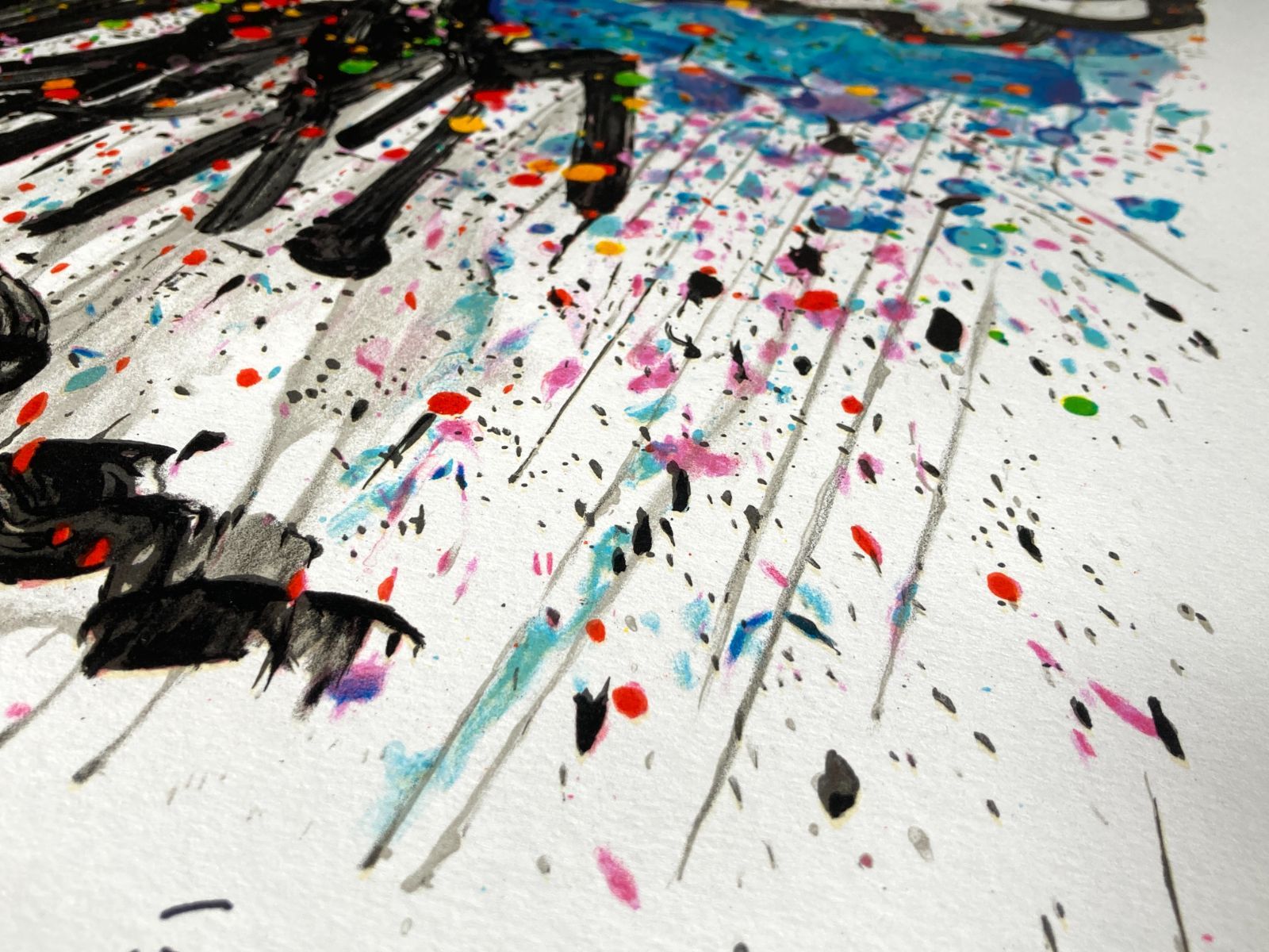 トムエバハート「Boom Shaka Laka Laka」リトグラフ作品保証書無 トム・エバハート 『Boom Shaka Laka Laka』 限定版リトグラフ 直筆