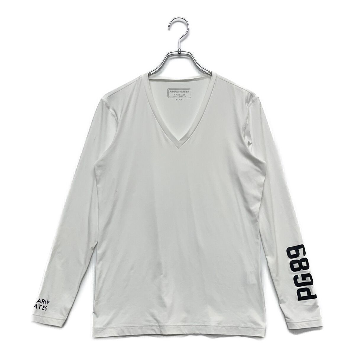 メンズ パーリーゲイツ PEARLY GATES インナー 5(L) 白 ホワイト 長袖V