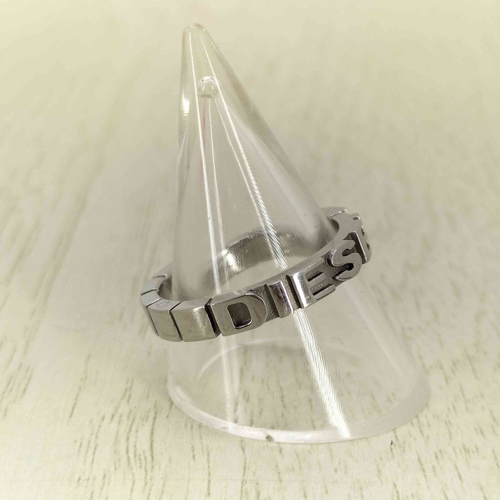 【美品】DIESEL ステンレススチール 　　　リング サイズ9 18号 ディーゼル DIESEL steel cubed ring wit STEEL 9 ステンレス