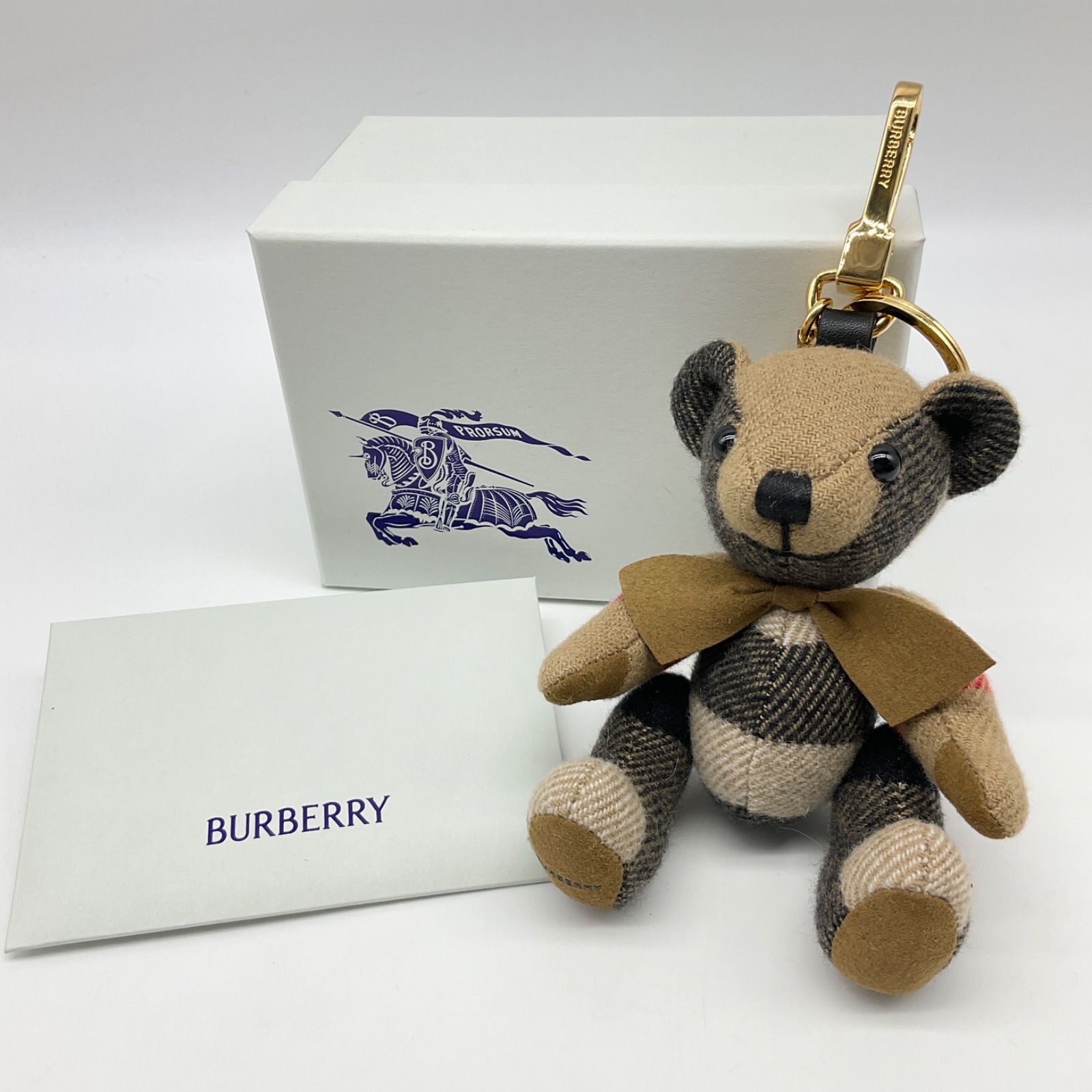 ○BURBERRY バーバリー ベアチャーム キーリング キーホルダー