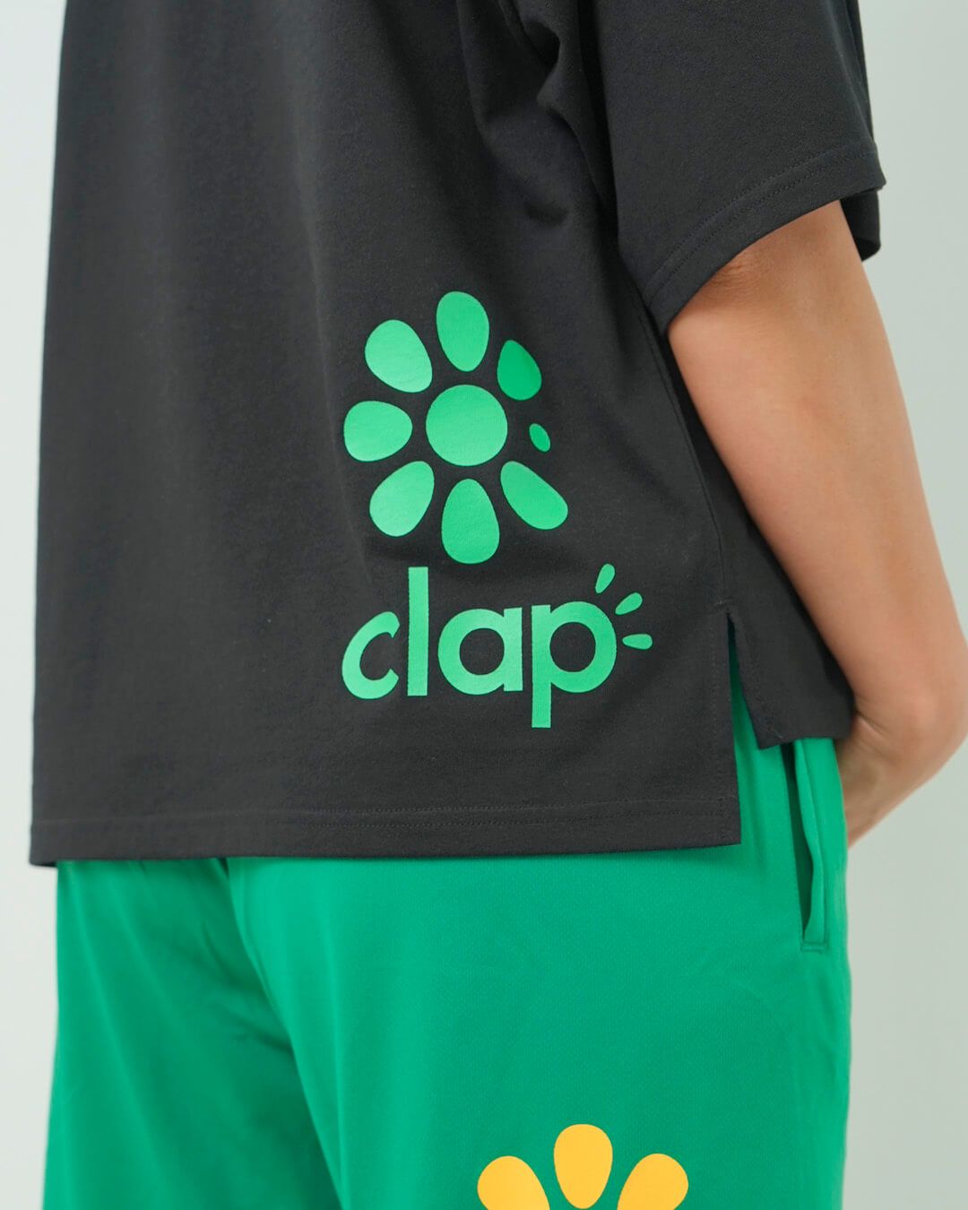 D133 clap クラップ フィットネスウェア オールインワン グリーンM clap クラップオフィシャルホームページ clapjapan