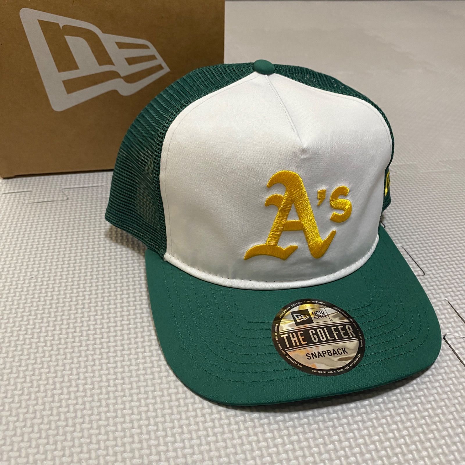 NEWERA》ニューエラ オークランド アスレチックス トラッカー スナップ 