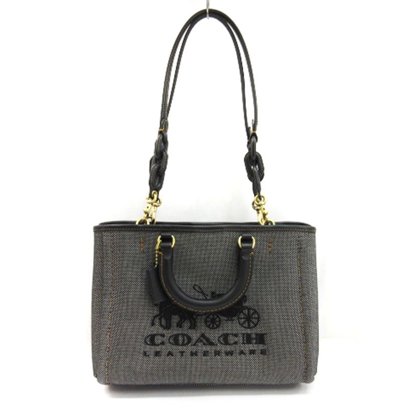 コーチ COACH リース トート28 2WAY バッグ ショルダー キャンバス