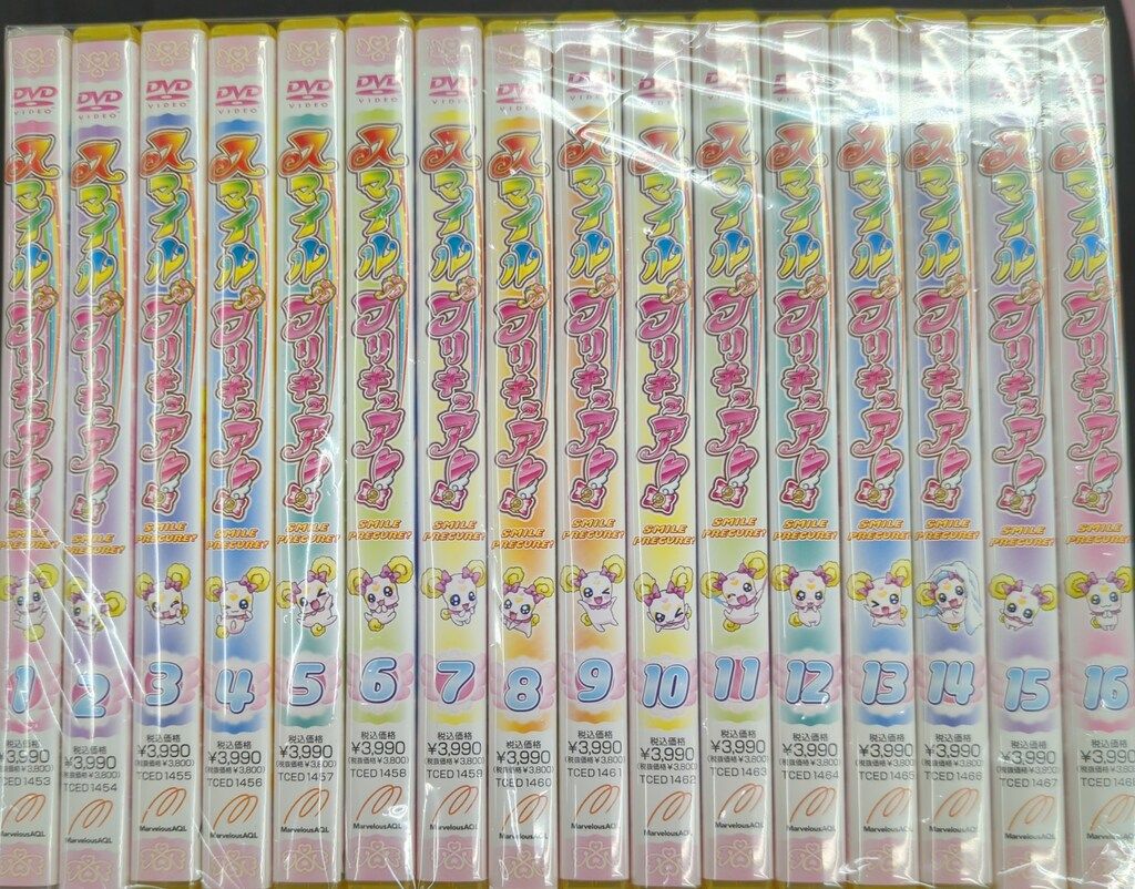 アニメDVD 難あり 初回 のみ通常 スマイルプリキュア 全16巻 セット