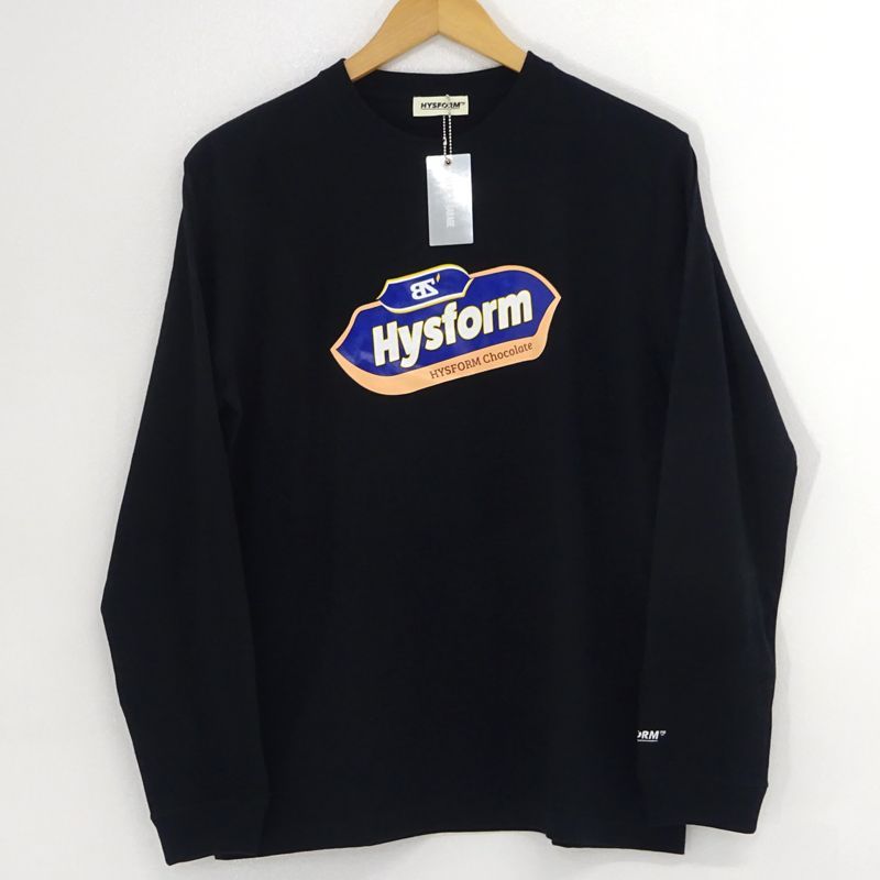 三重店】HYSFORM｜ハイスフォーム ロングスリーブロゴTシャツ ブラック