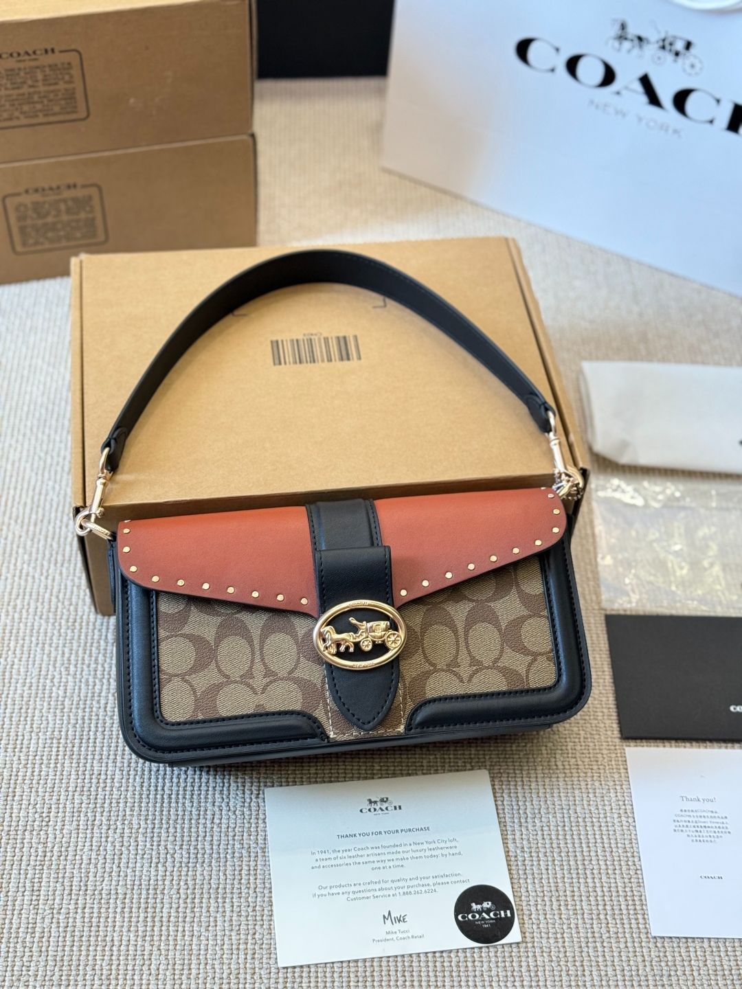 レア Coach Georgie バッグ 今日特価】Coach Georgie Messenger Bag - コーチ ジョージー